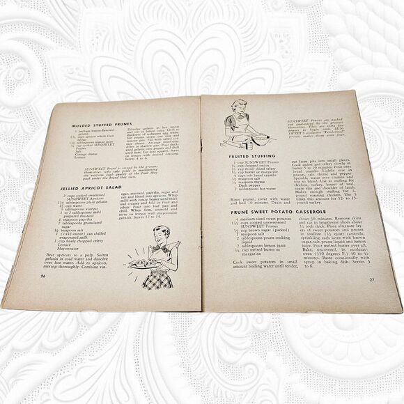 Vintage Sunsweet Recipe Cookbook 1950 Booklet Retro Recipes Health & Happiness - Picture 6 of 10